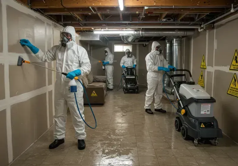 Basement Moisture Removal and Structural Drying process in Itasca County, MN